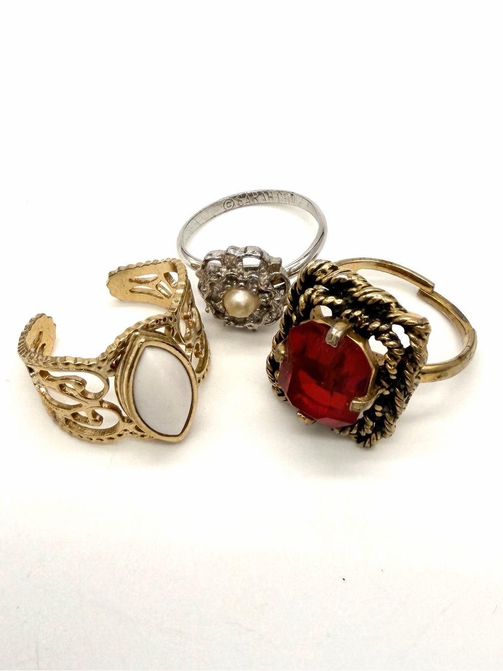 Sarah Coventry Lot of 3 Vintage Rings Chic Fashion